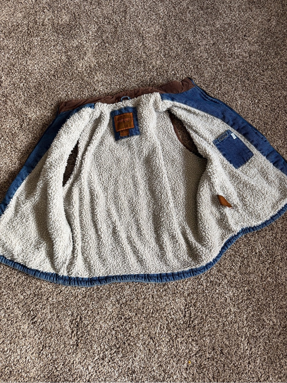 vintage Wrangler Hero men's denim vest size large - Picture 7 of 7